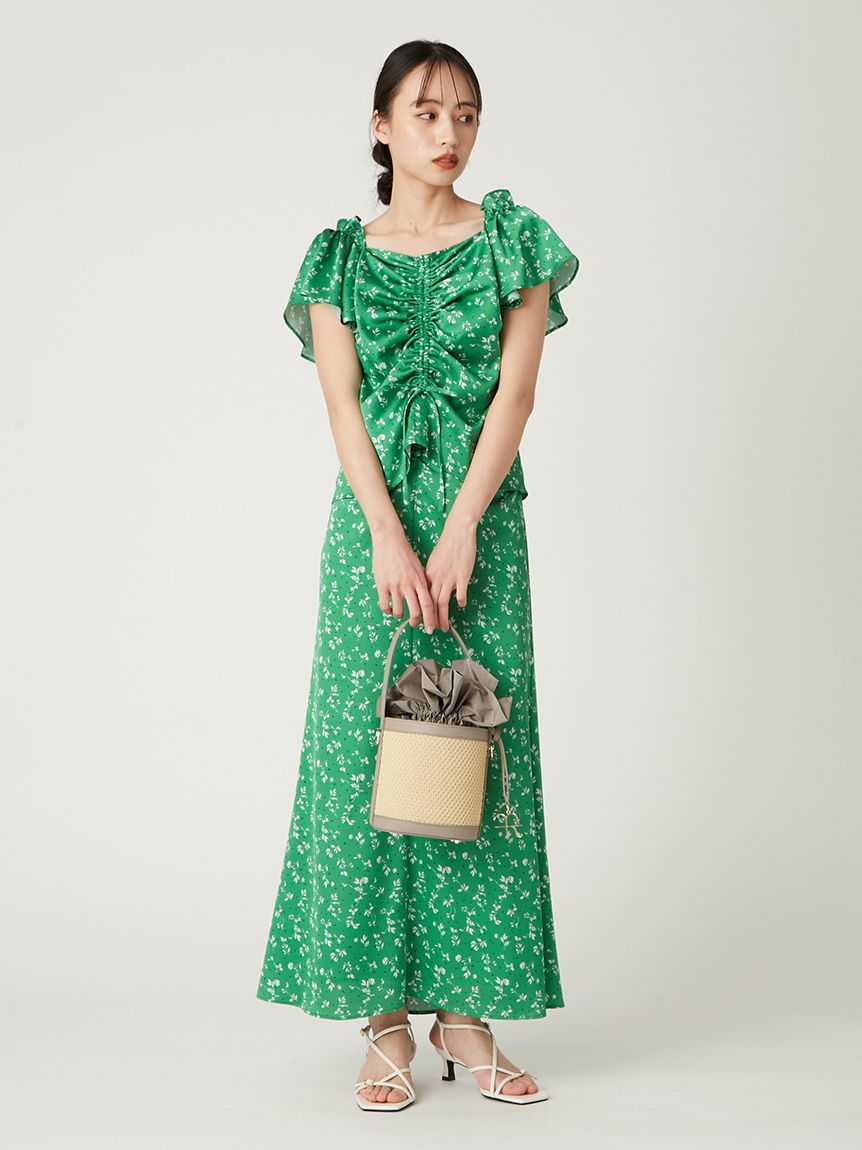 45rpm 美品　花柄　フラワープリント　ブラウス 45rpm 美品 花柄 フラワープリント ブラウス WEB限定商品