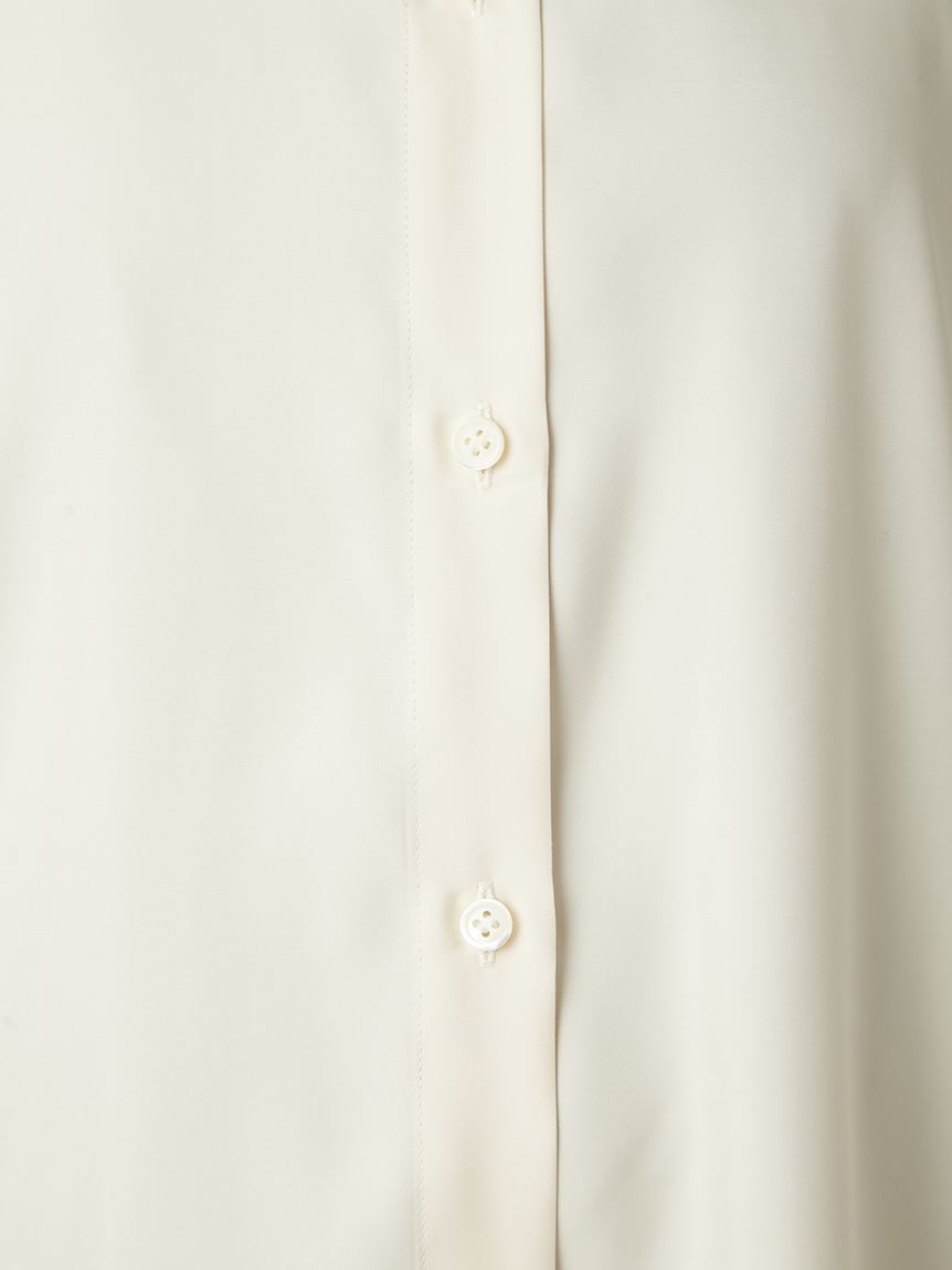 FRAY I.D コットンシルクシャツ OXFORD】コットンリネン セミワイドカラーシャツ（シャツ