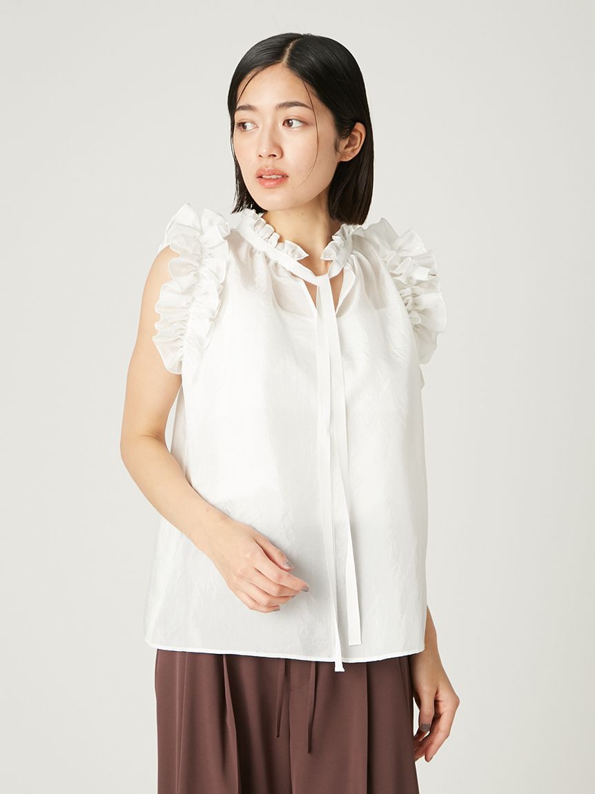 値下！45R ☆カタログ掲載 インドカディレイフリルブラウス☆美品☆可愛いです♪ 値下！45R ☆カタログ掲載 インドカディレイフリルブラウス☆美