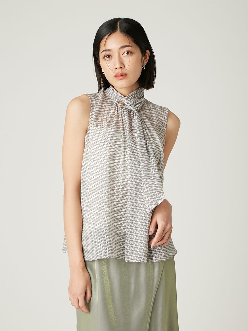 FRAY I.D - 【新品】FRAY I.D シアーボウタイブラウス IVR フリー 限定 シアーノースリボウタイブラウス(ブラウス)｜トップス｜FRAY I.D