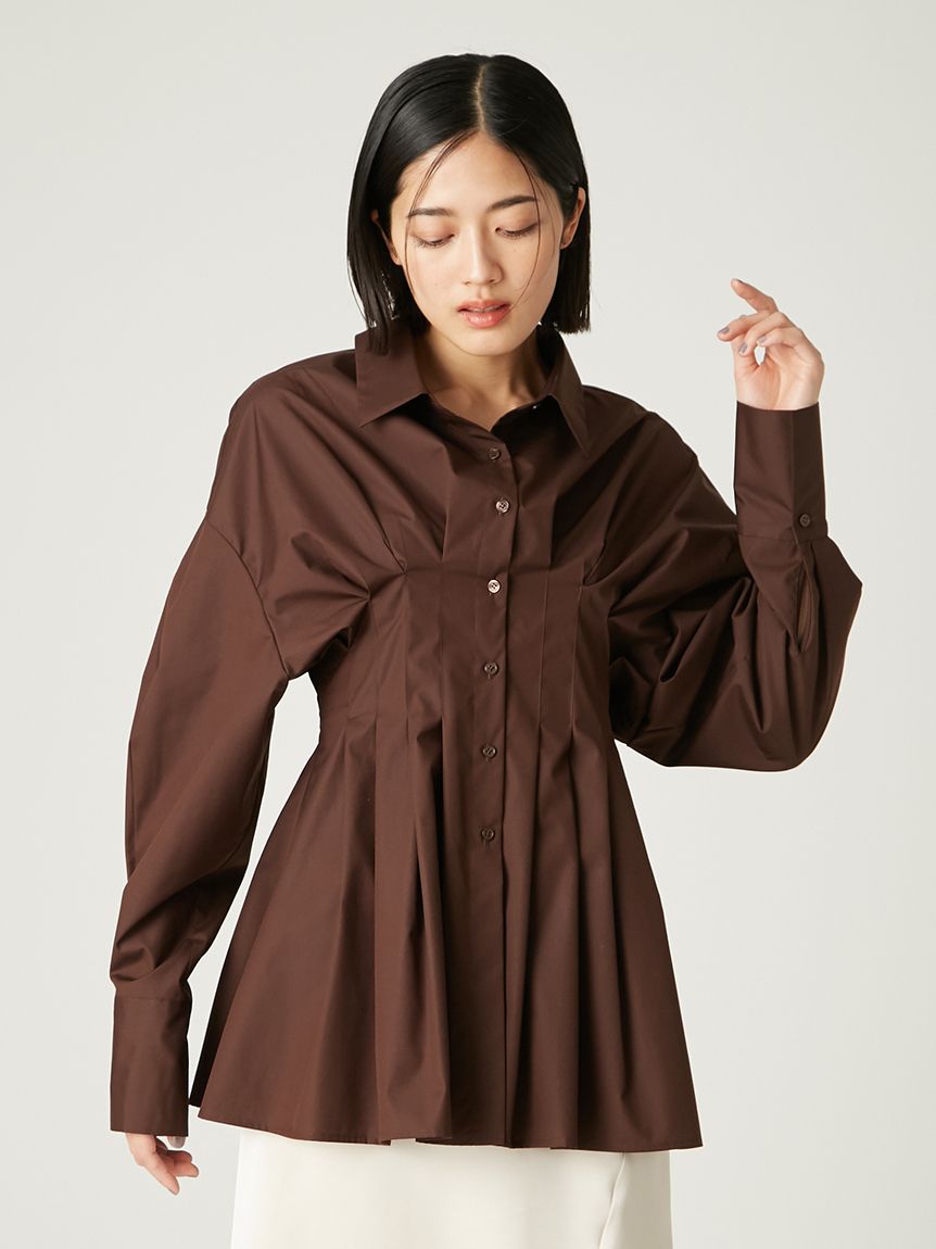FRAY I.D - FRAY I.D  タックプリーツシャツ FRAY I.D - FRAY I.D 2018SS 大人気完売商品 タックプリーツ