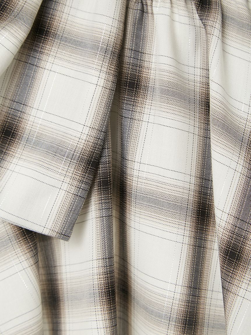 お値下げ　FRAY I.D リボンディテールトップス チェック オンブレラメチェックリボンキャミ(ブラウス)｜トップス｜FRAY I.D