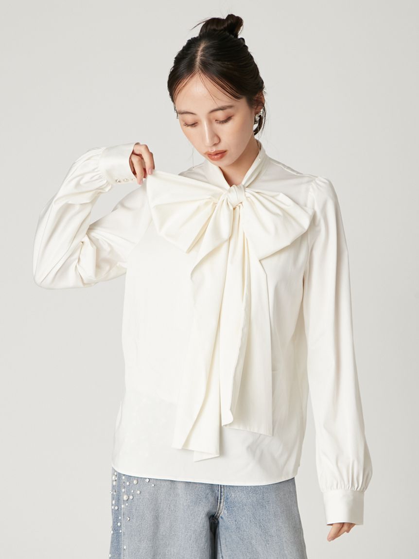 ビッグボウタイブラウス(ブラウス)｜トップス｜FRAY I.D（フレイ