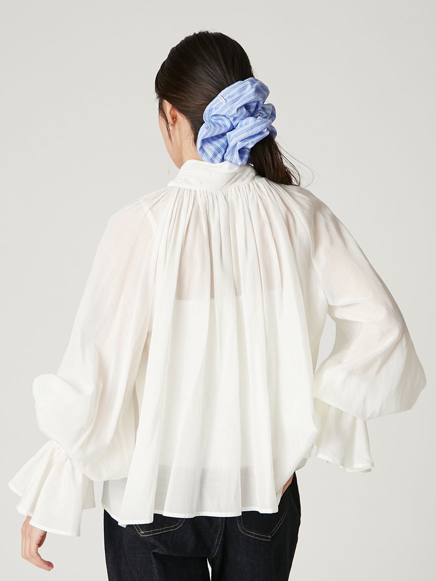 2wayシアーボウタイブラウス／ウォッシャブル(ブラウス)｜トップス