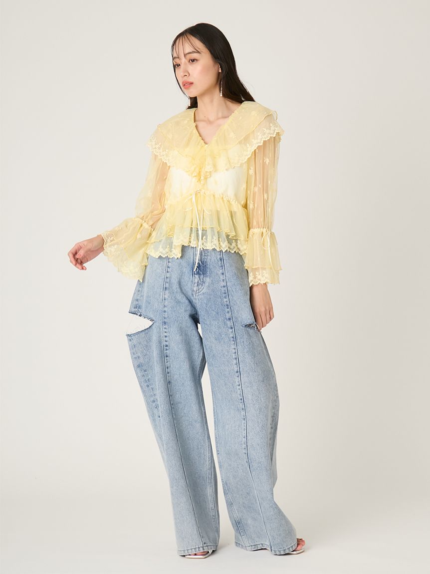 【Bibiy】IRIS RUFFLE TOP【新品タグ付き】 Bibiy.|OFFICIAL ONLINE STORE