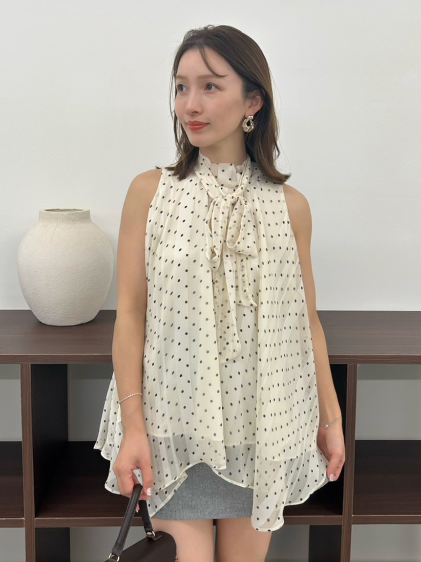 リボンタイホルターブラウス(ブラウス)｜トップス｜FRAY I.D（フレイ