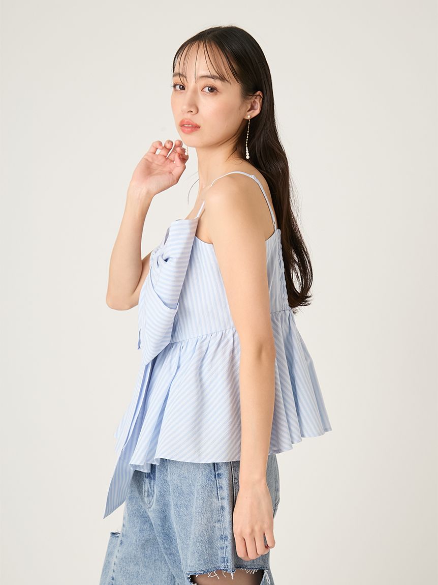 リボンペプラムキャミトップス(ブラウス)｜トップス｜FRAY I.D（フレイ