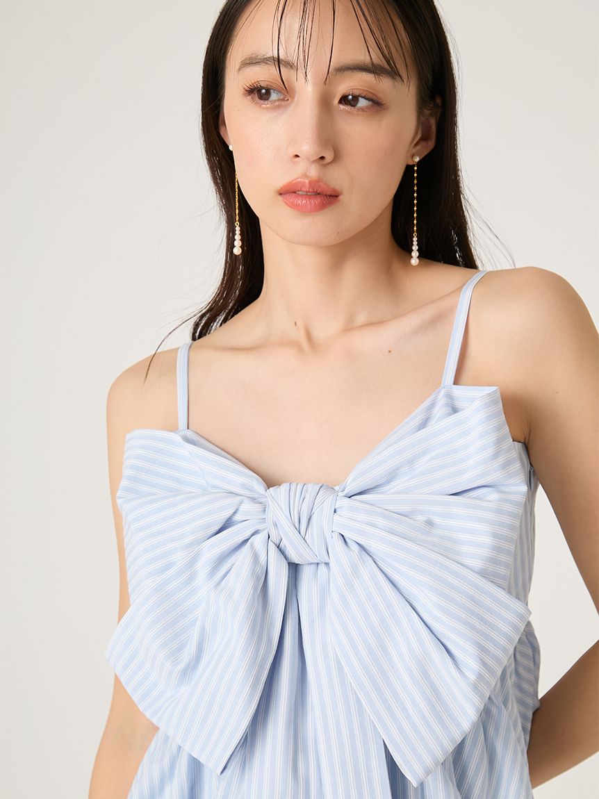 リボンペプラムキャミトップス(ブラウス)｜トップス｜FRAY I.D（フレイ