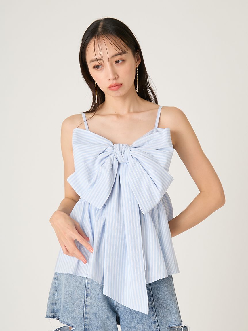 リボンペプラムキャミトップス(ブラウス)｜トップス｜FRAY I.D（フレイ