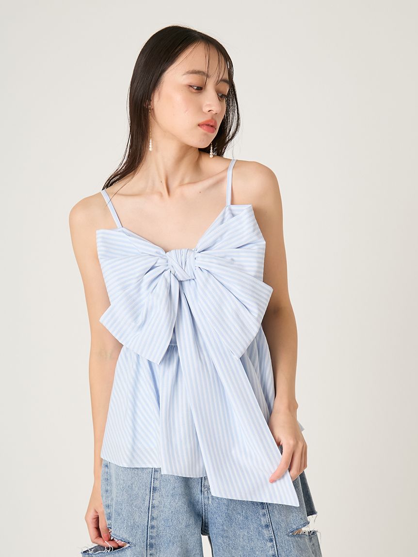リボンペプラムキャミトップス(ブラウス)｜トップス｜FRAY I.D（フレイ
