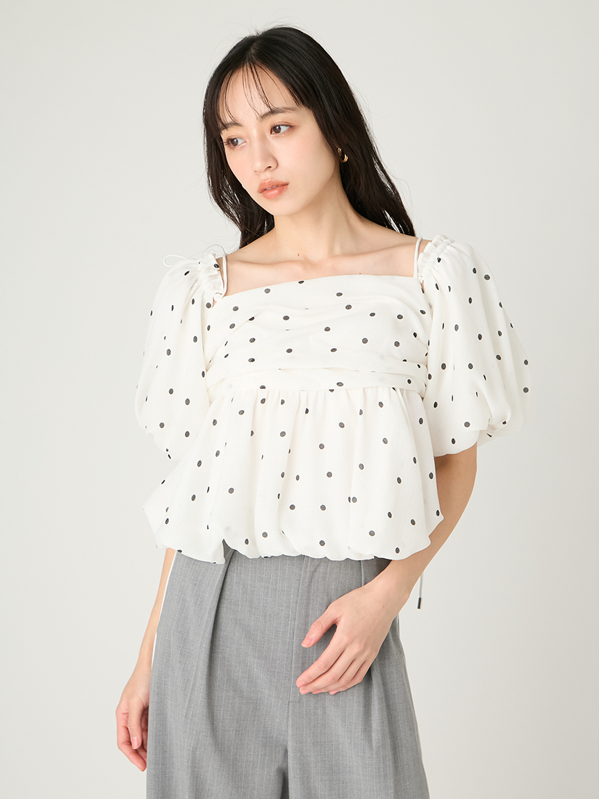 極美品♡ ソーノ エッセンシャルパフィー ブラウス パフスリーブ パールボタン ◇【WEB限定】パール釦パフスリーブブラウス｜ノーリーズの通販｜&mall