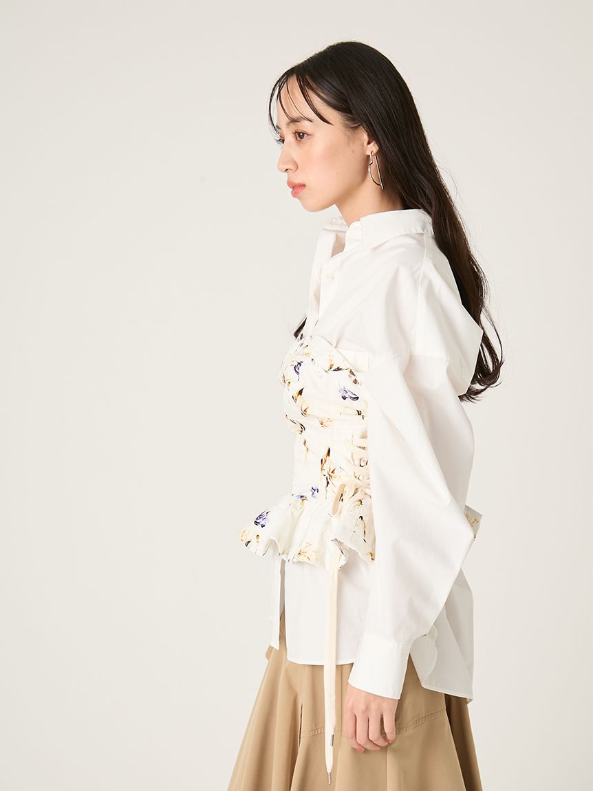 レースアップビスチェ／撥水(ブラウス)｜トップス｜FRAY I.D（フレイ