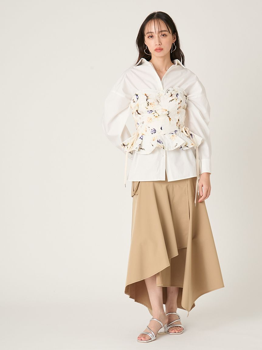 レースアップビスチェ／撥水(ブラウス)｜トップス｜FRAY I.D（フレイ