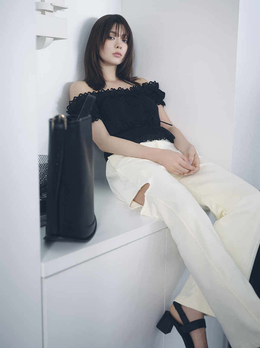 2wayフリルレースブラウス(ブラウス)｜トップス｜FRAY I.D（フレイ