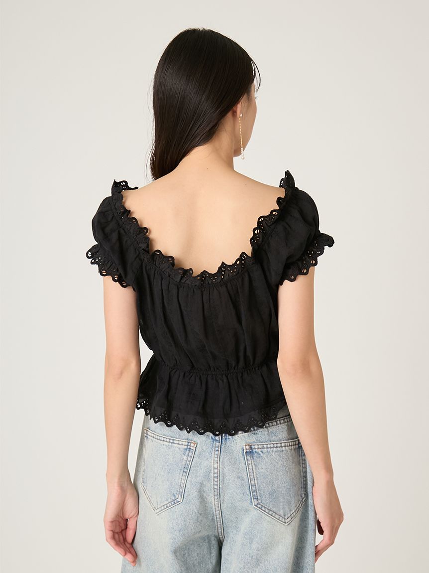 2wayフリルレースブラウス(ブラウス)｜トップス｜FRAY I.D（フレイ