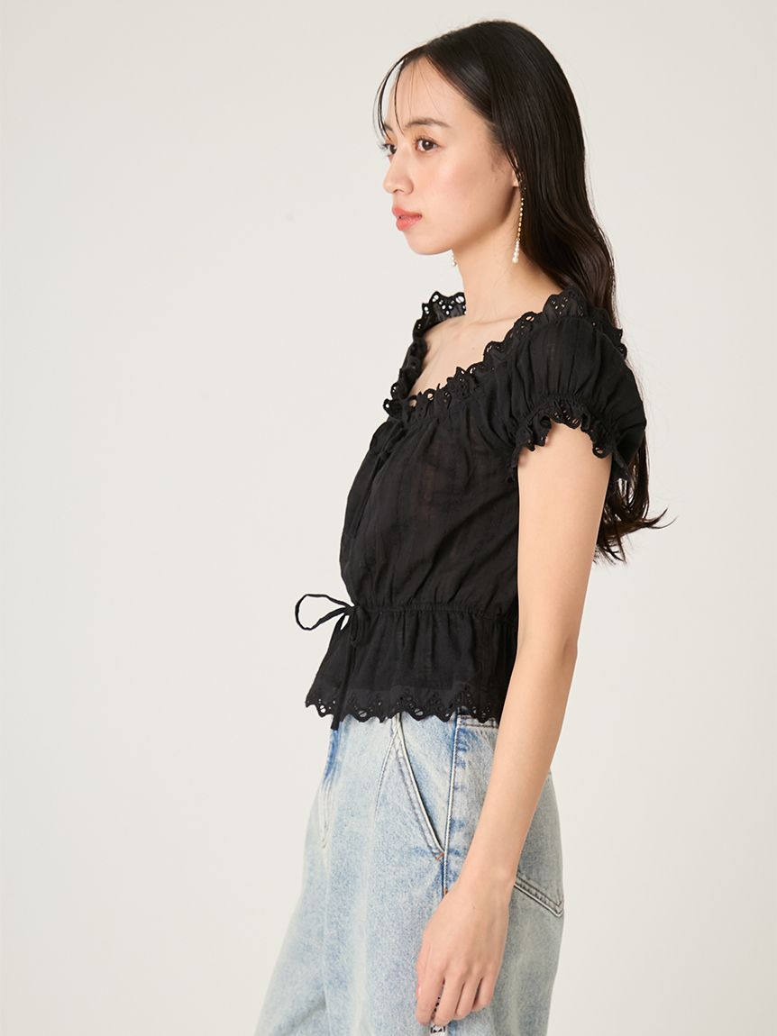 2wayフリルレースブラウス(ブラウス)｜トップス｜FRAY I.D（フレイ