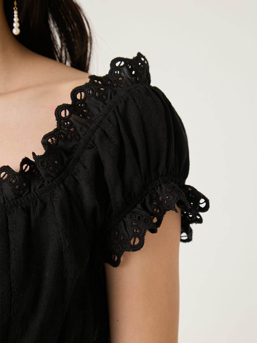 FRAY I.D レース襟ブラウス 2wayフリルレースブラウス(ブラウス)｜トップス｜FRAY I.D（フレイ