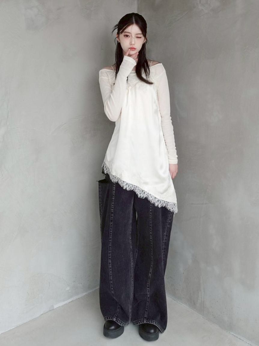 FRAY I.D レーストリムキャミチュニック FRAY I.D｜レーストリムキャミチュニック | Rakuten Fashion(楽天