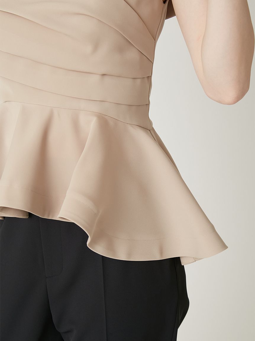 オフショルカラーアシメペプラムトップス(ブラウス)｜トップス｜FRAY