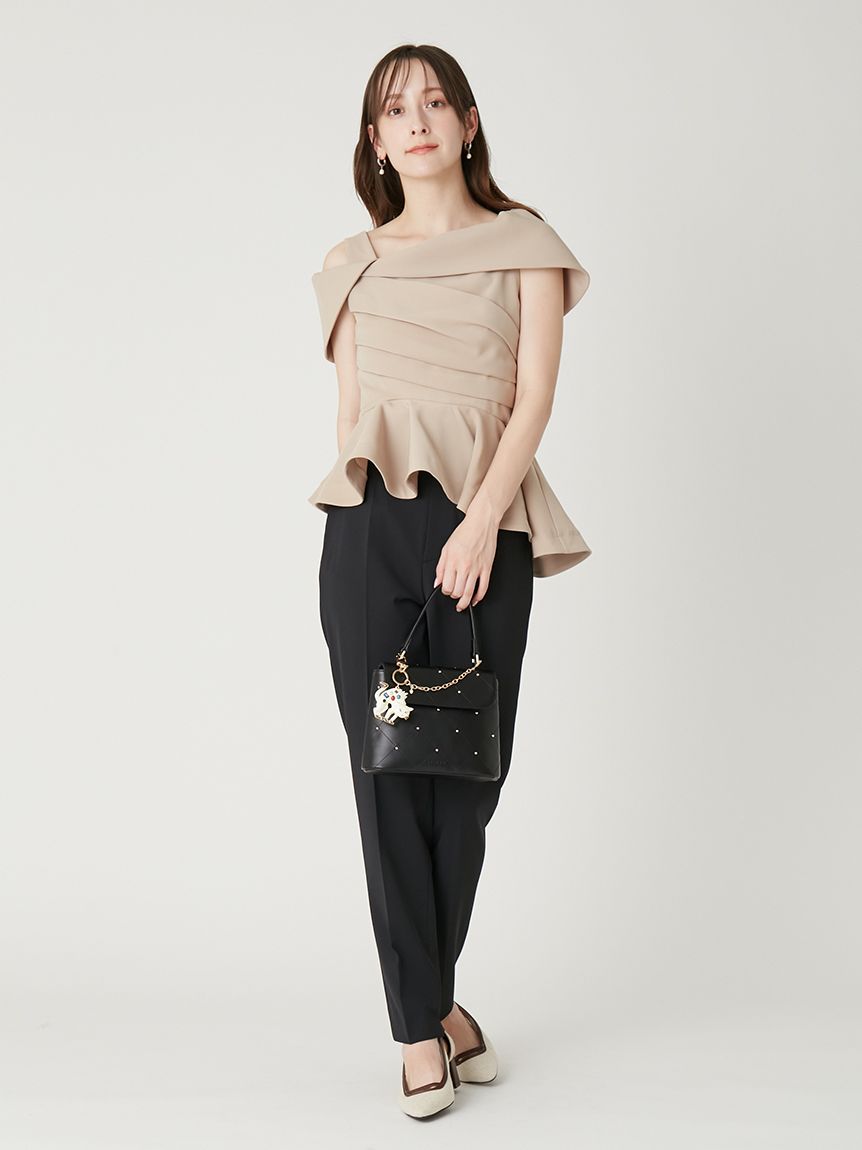 オフショルカラーアシメペプラムトップス(ブラウス)｜トップス｜FRAY