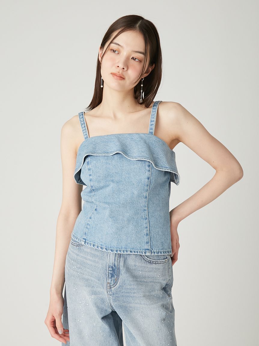 美品◡̈ungridまとめ売り◡̈ デニムビスチェ atelier SOMETHING デニムビスチェ|SOMETHING|サムシング