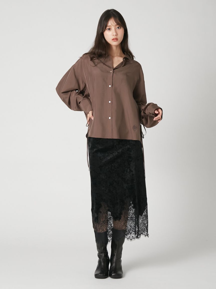 FRAY I.D トップス3way ブラック サイドスリットマルチウェイシャツ(シャツ・ブラウス)｜TOPS｜FRAY I.D
