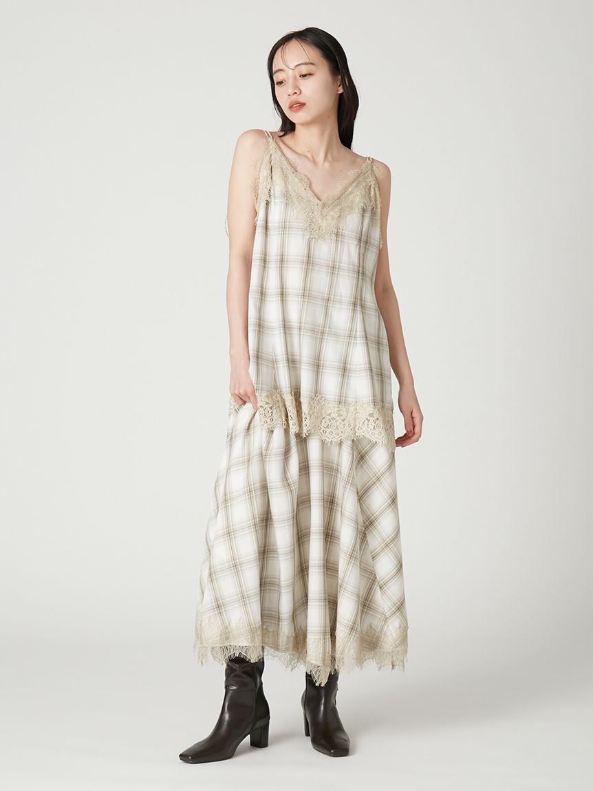 レーストリムフレアキャミトップス(キャミソール)｜TOPS｜FRAY I.D