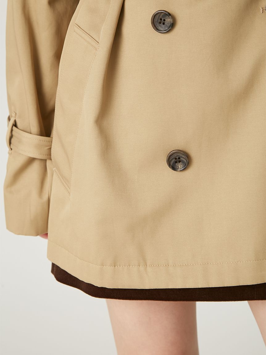 レザーベルトショートトレンチコート(トレンチコート)｜アウター｜FRAY