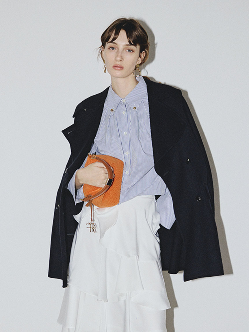 ウールリバーミドルAラインコート(ピーコート)｜アウター｜FRAY I.D