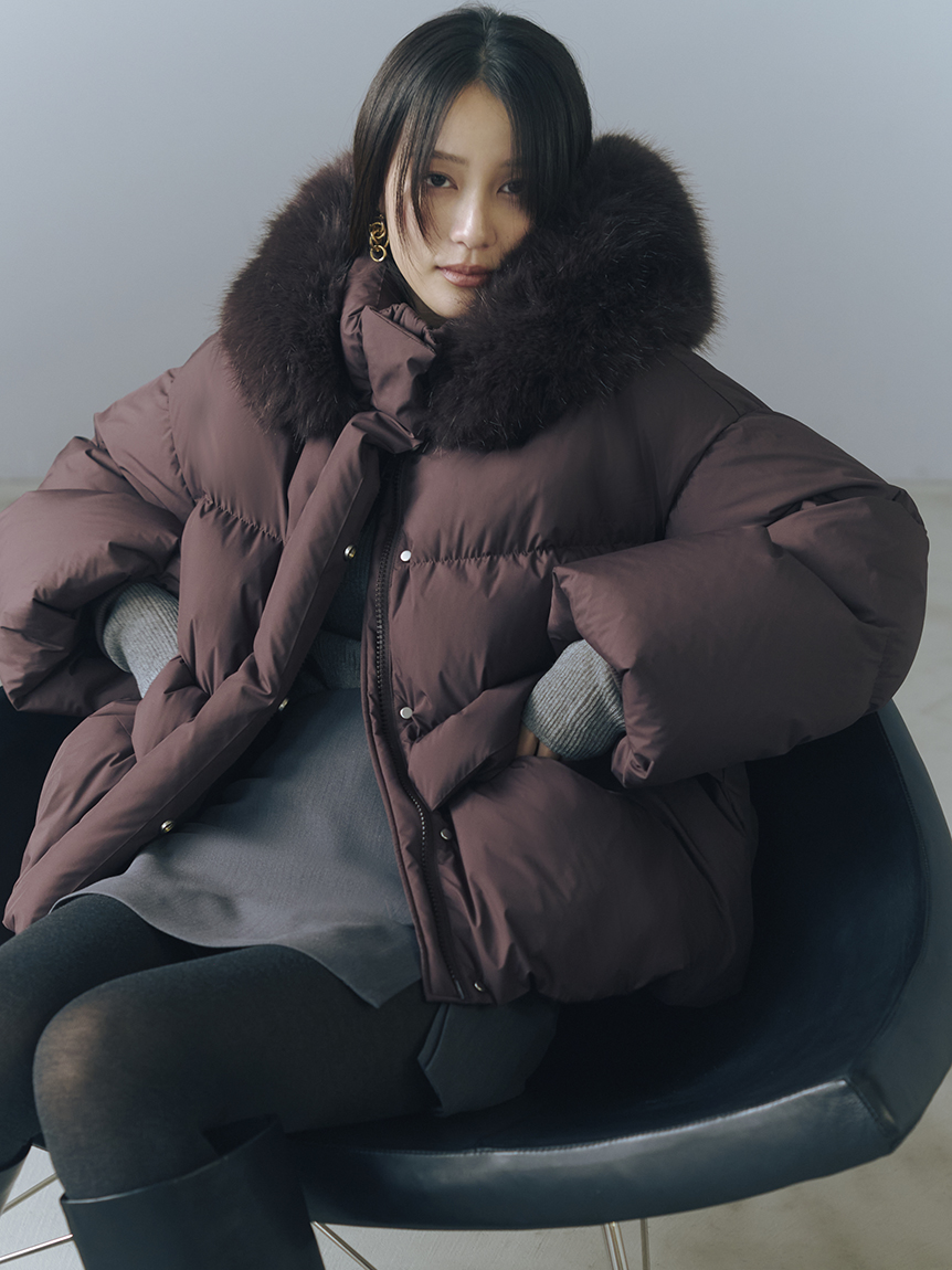 フードファーショートダウンコート(ダウン)｜アウター｜FRAY I.D