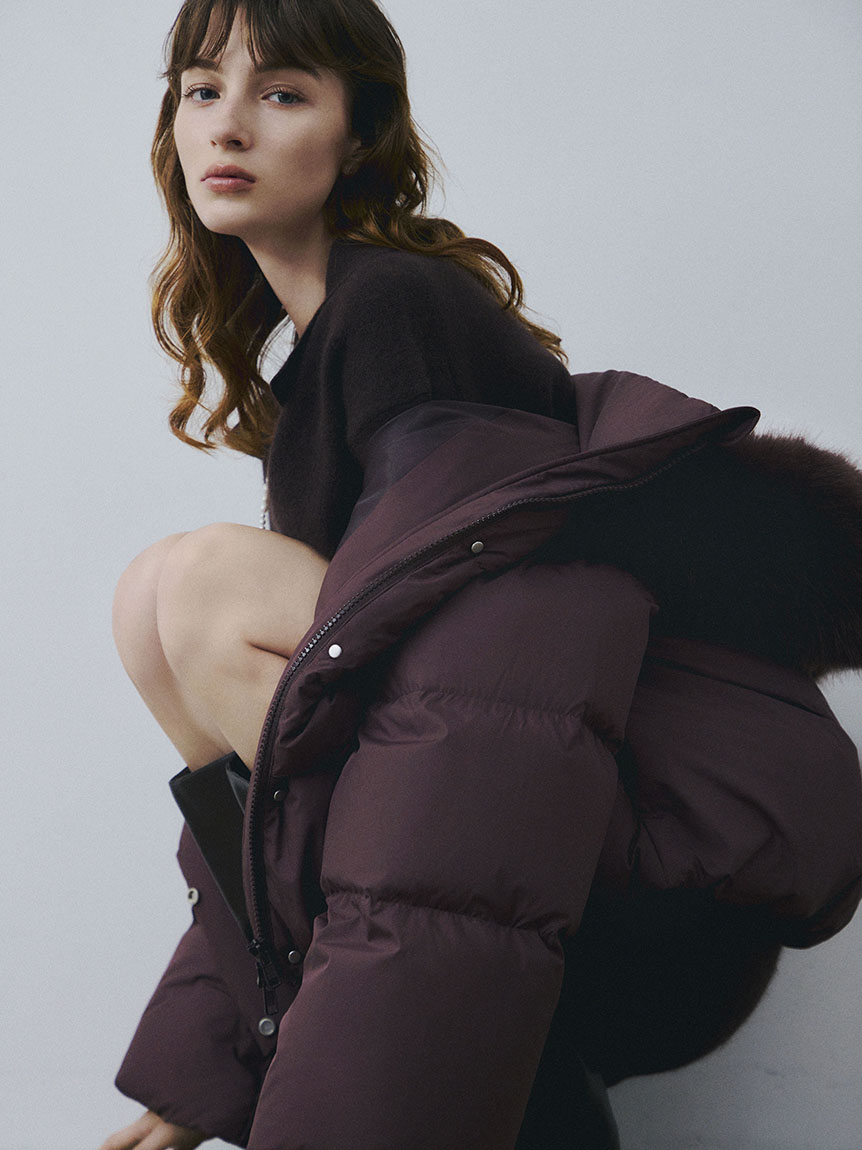 フードファーショートダウンコート(ダウン)｜アウター｜FRAY I.D