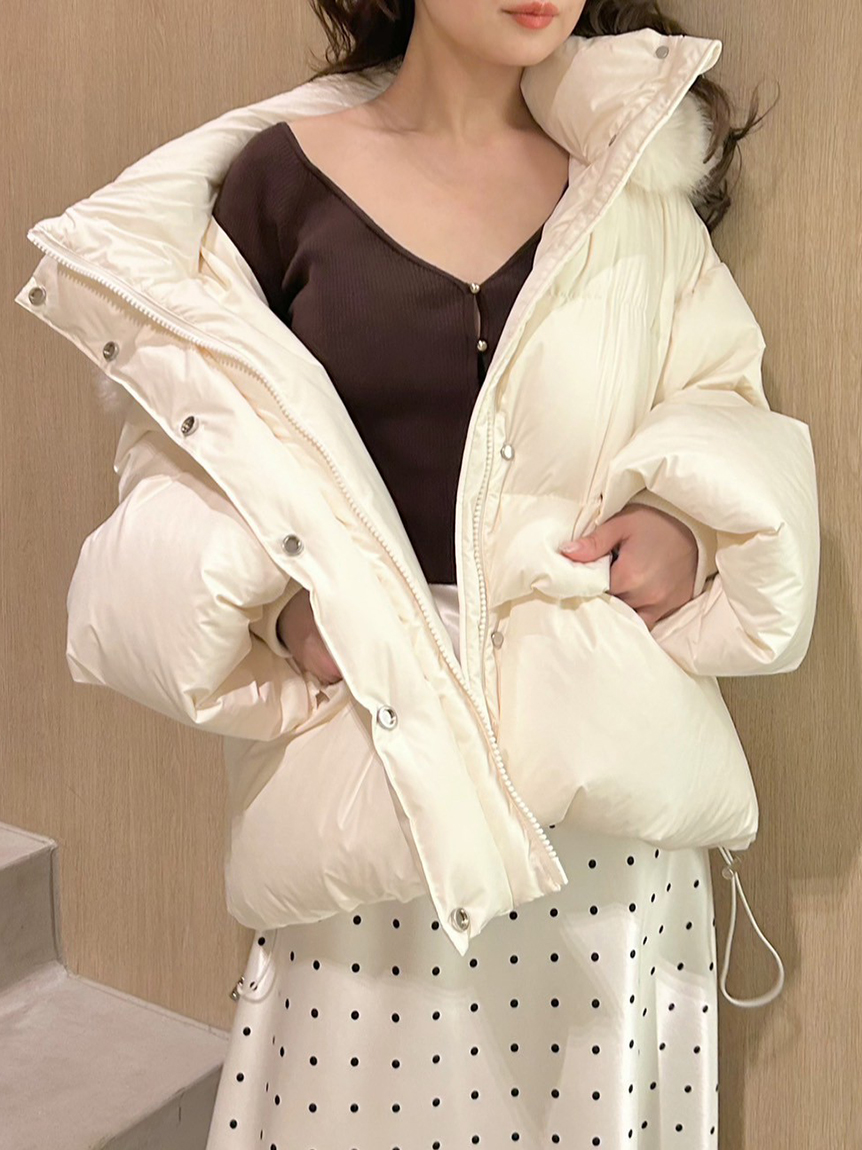 フードファーショートダウンコート(ダウン)｜アウター｜FRAY I.D