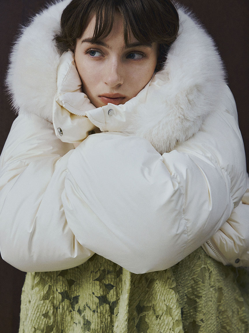 フードファーショートダウンコート(ダウン)｜アウター｜FRAY I.D