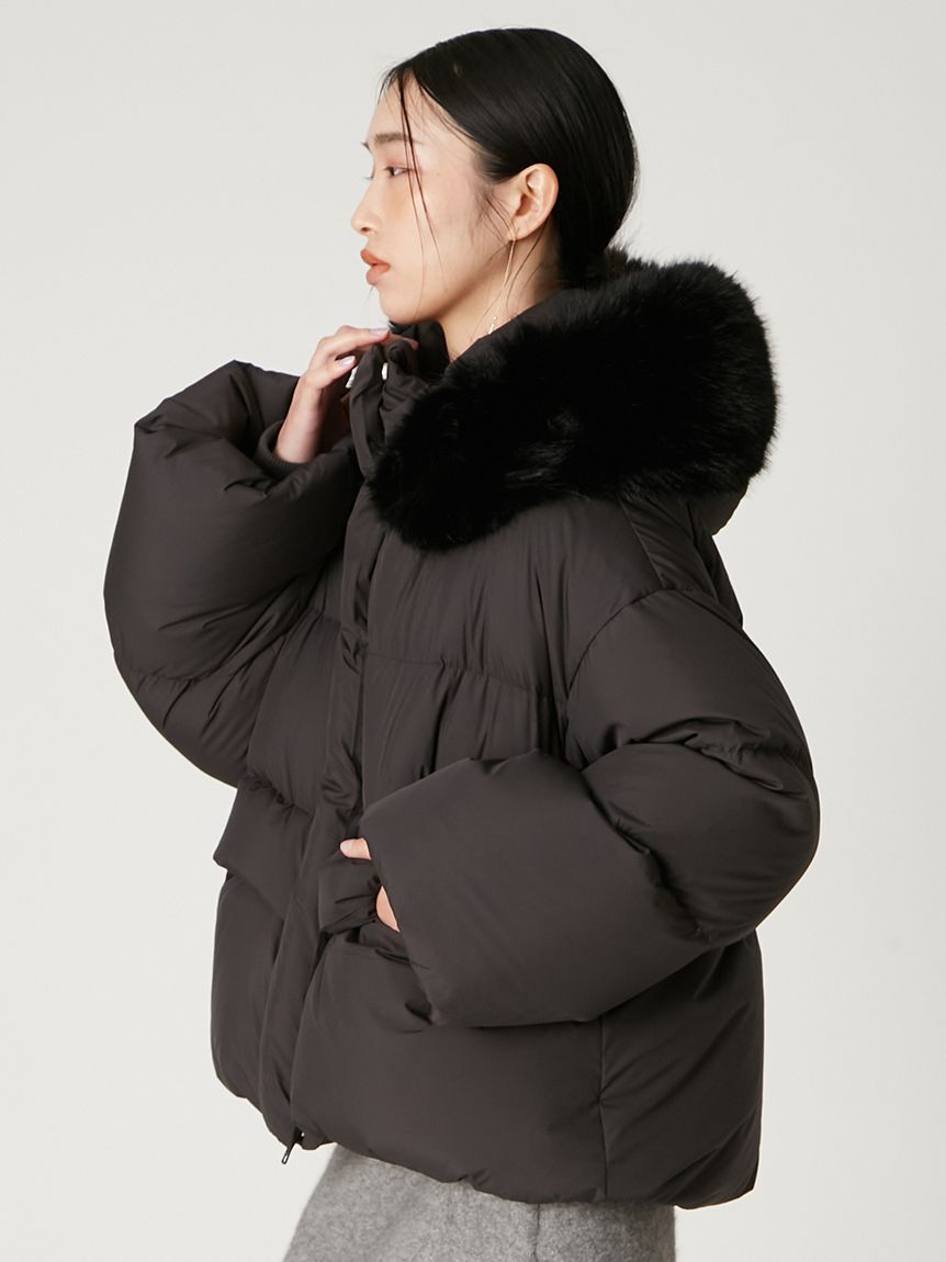 フードファーショートダウンコート(ダウン)｜アウター｜FRAY I.D