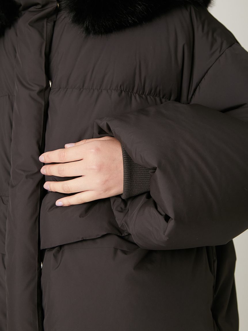 FRAY I.D / フレイ アイディー　フードファーショートダウンコート セール】フードファーショートダウンコート（ダウンジャケット/コート