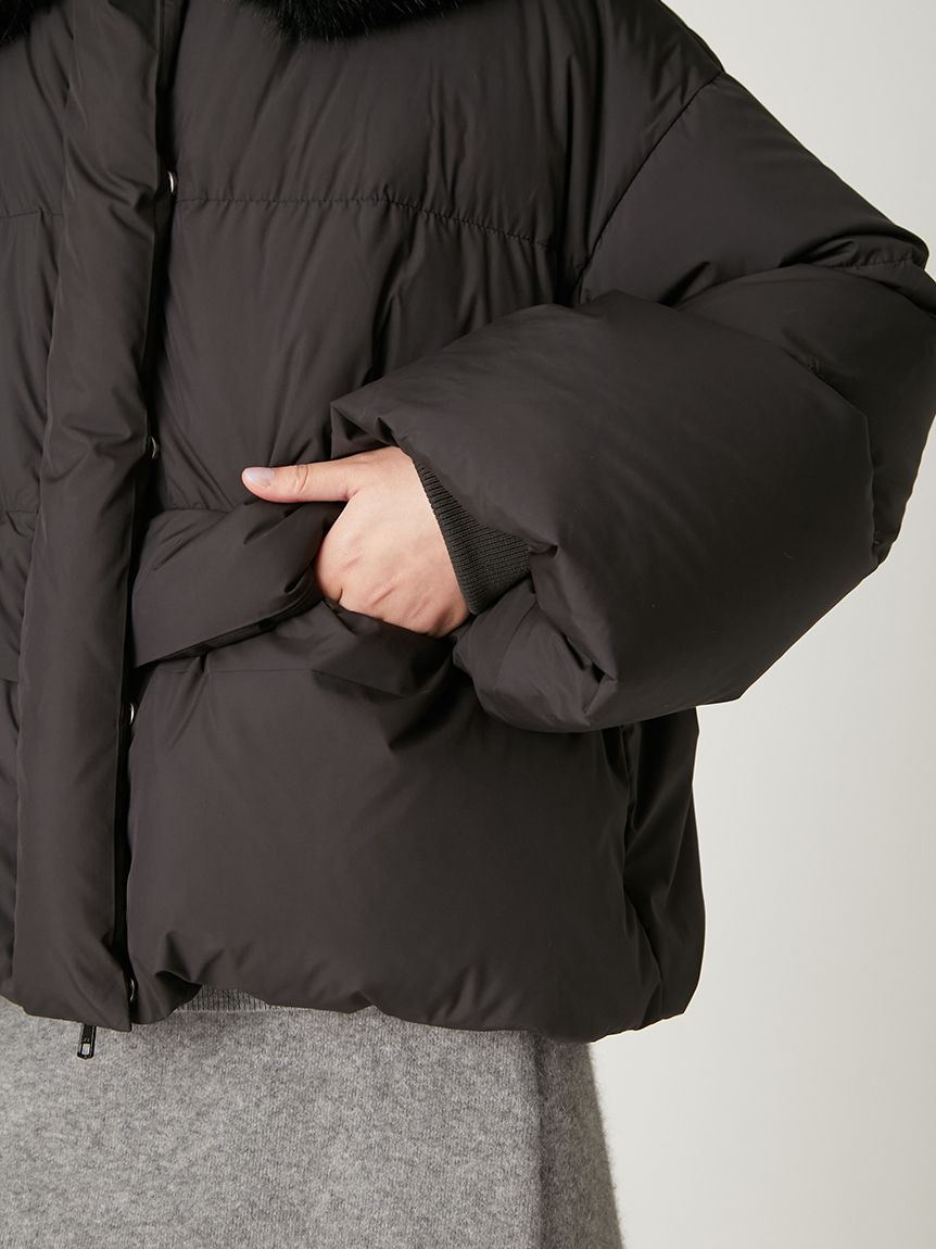 フードファーショートダウンコート(ダウン)｜アウター｜FRAY I.D