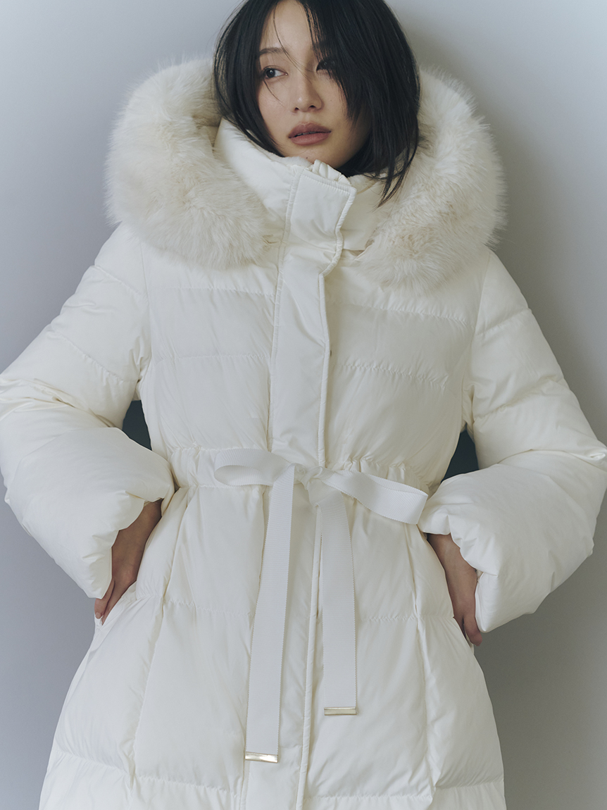 フードファーロングダウンコート(ダウン)｜アウター｜FRAY I.D（フレイ