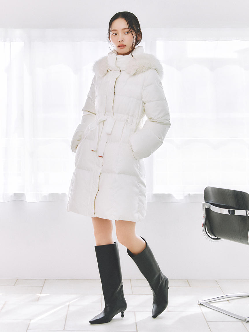 フードファーロングダウンコート(ダウン)｜アウター｜FRAY I.D（フレイ