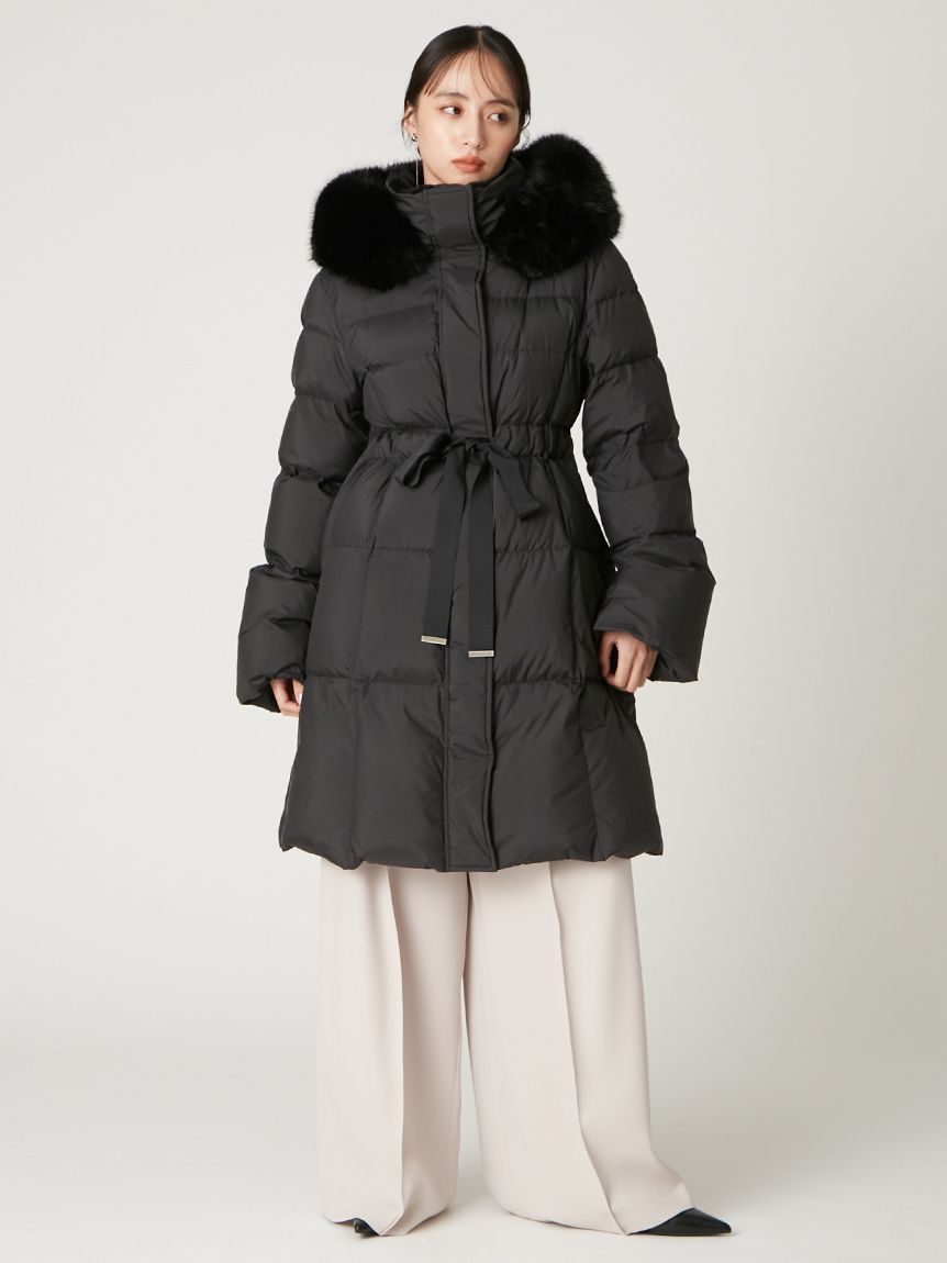 L.L.Beans ダウンロングコート フードファー付き ダウン80% 二重袖 フードファーロングダウンコート(ダウン)｜アウター｜FRAY I.D（フレイ