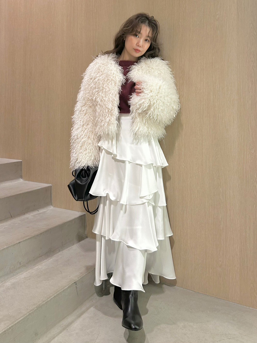 バーバリー　ブルーレーベル　ファーコート　スナイデル　フレイアイディー FRAY I.D（フレイアイディー）の「ECOPELステンカラーファー