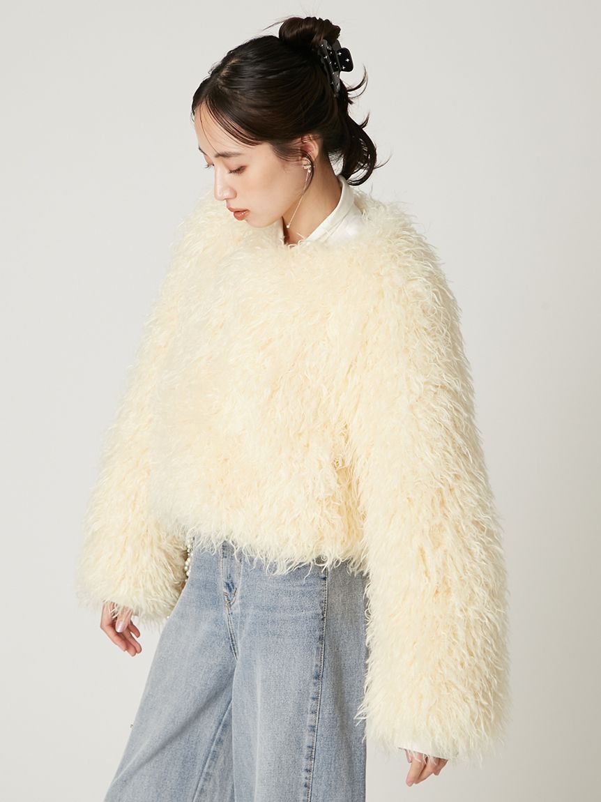 FRAY I.D Ecopelショートコート size1 ファーコート ECOPELショートファーコート(ブルゾン)｜アウター｜FRAY I.D