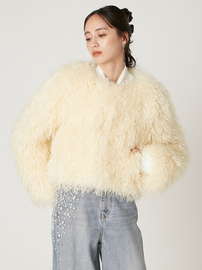 ECOPELショートファーコート(ブルゾン)｜アウター｜FRAY I.D（フレイ