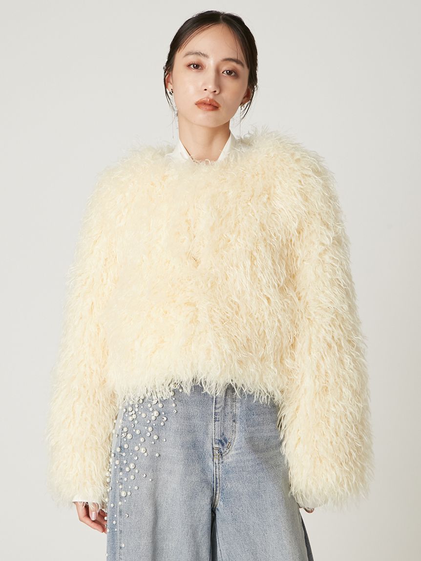 ECOPELショートファーコート(ブルゾン)｜アウター｜FRAY I.D