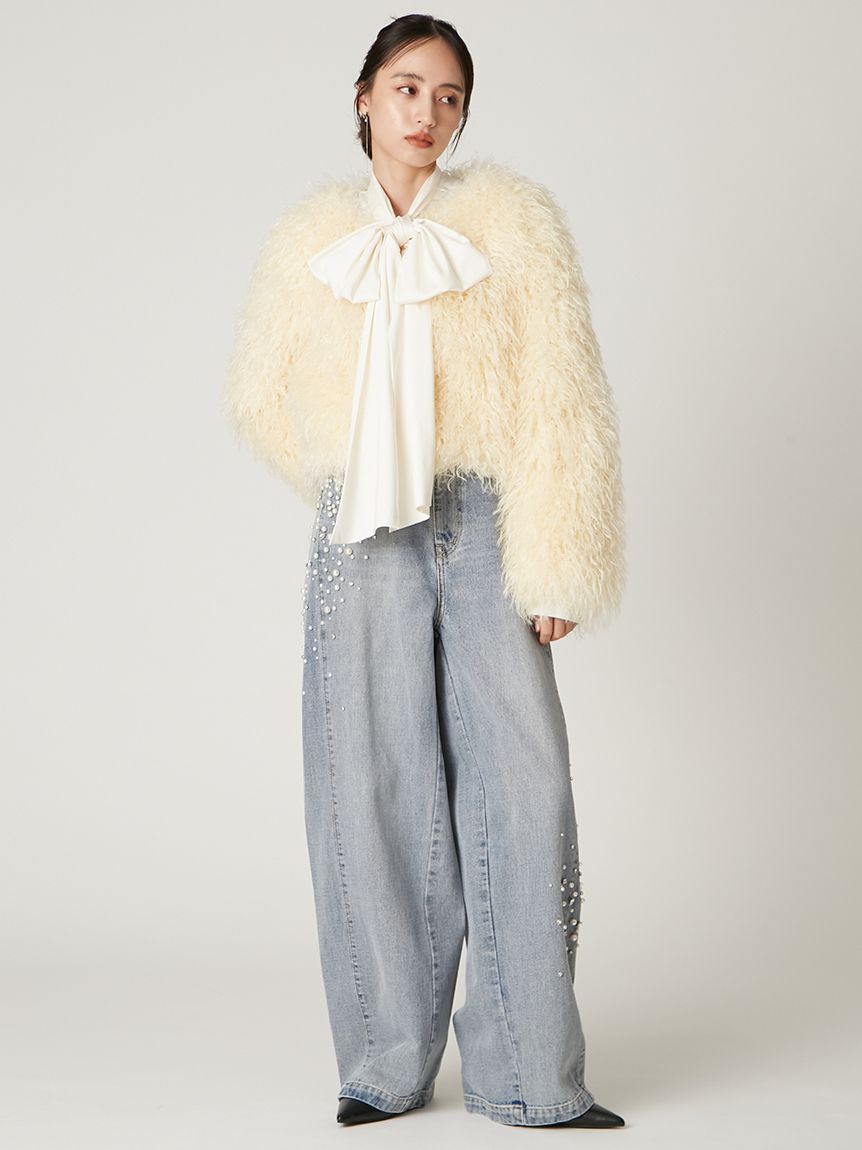 ECOPELショートファーコート(ブルゾン)｜アウター｜FRAY I.D（フレイ