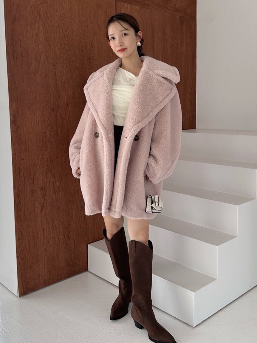 Kastane（カスタネ）の「COWボアミドルコート（その他アウター
