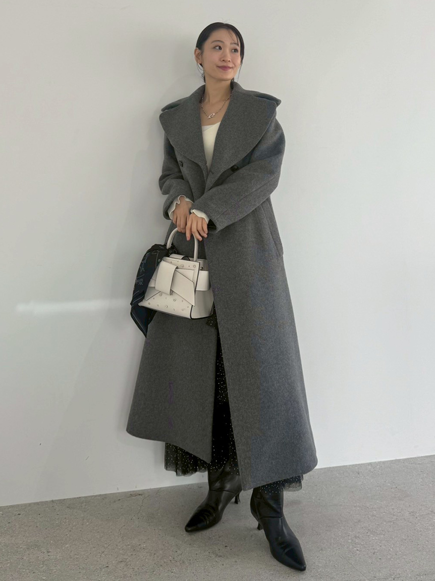 大人可愛いウールコート　イタリア製 RUIRUE BOUTIQUE レディース ショートコート ウールコート