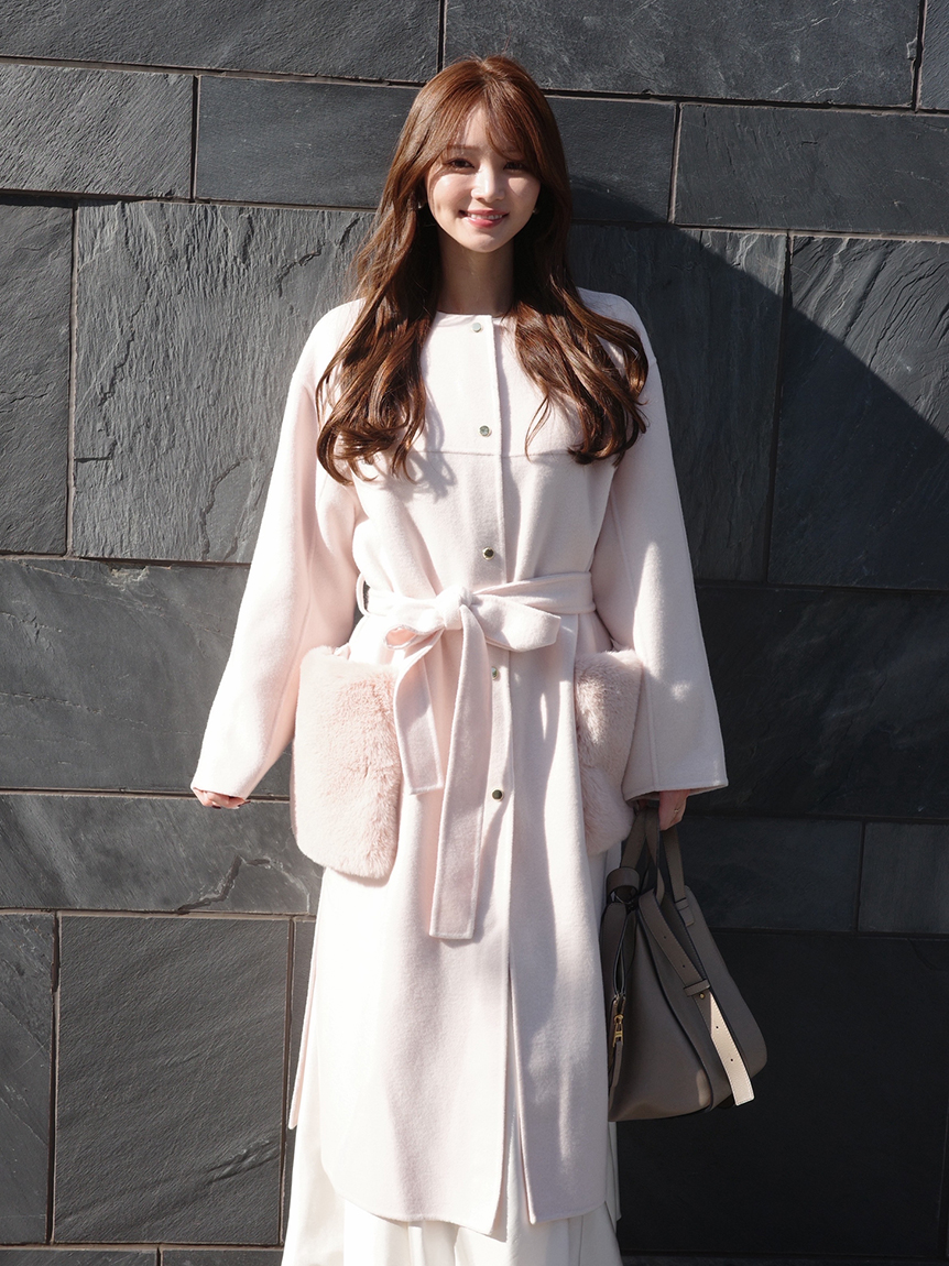 ファーポケットリバーコート(ロングコート)｜アウター｜FRAY I.D