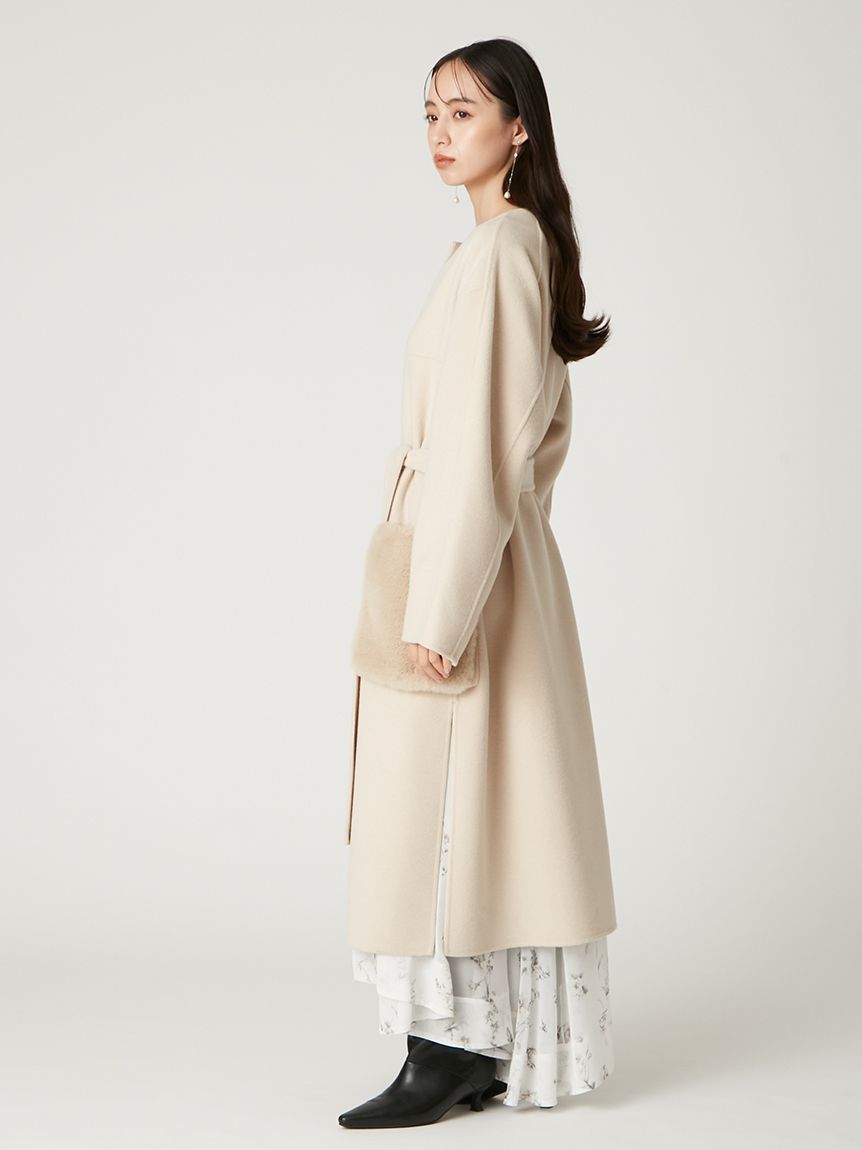 ファーポケットリバーコート(ロングコート)｜アウター｜FRAY I.D