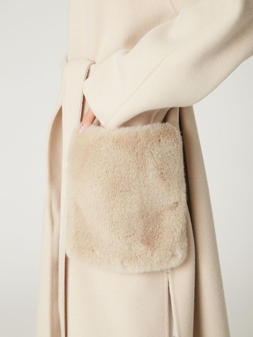 ファーポケットリバーコート(ロングコート)｜アウター｜FRAY I.D