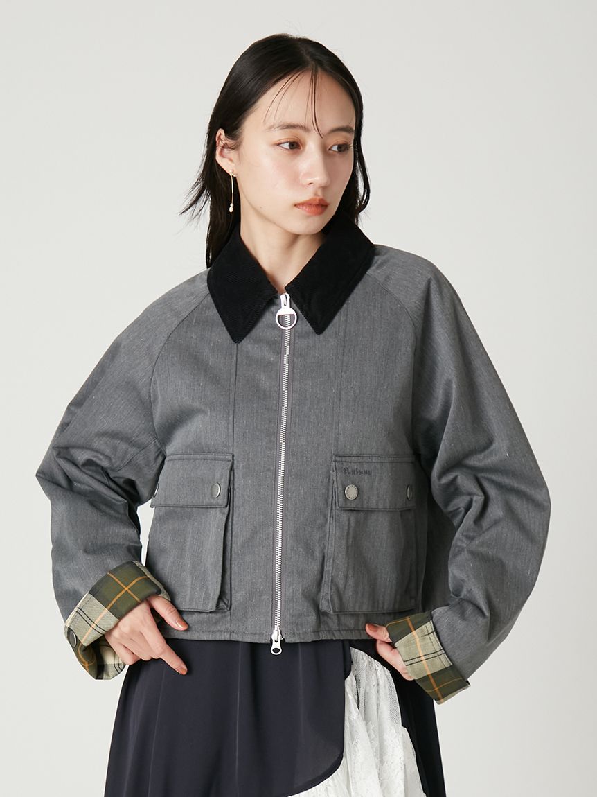 撥水】【Barbour】ショートフライトジャケット(ショートコート